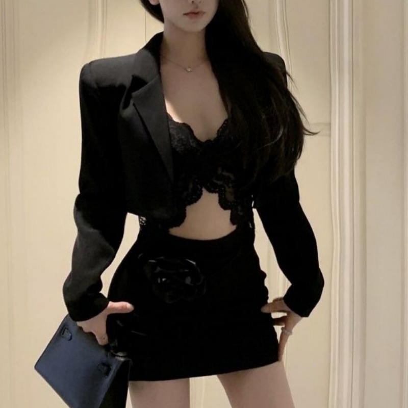 Black Spring Blazer Lace Brale - Lace Bralette Set recensie en prijs