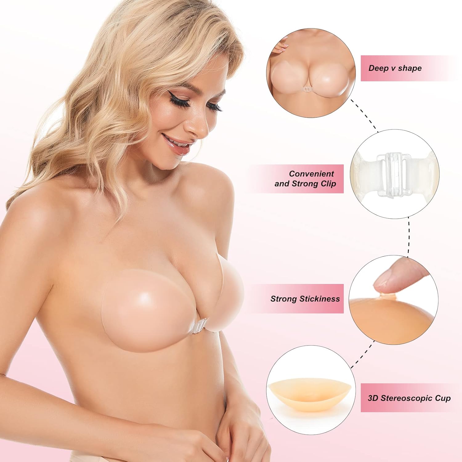 Sticky Bra Push Up Adhesive Br - Push Up Bra Silicone recensie en prijs