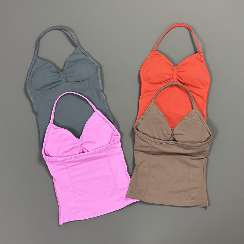 Sports Tank Top Women Halter V - T Shirt Bra Seamless recensie en prijs