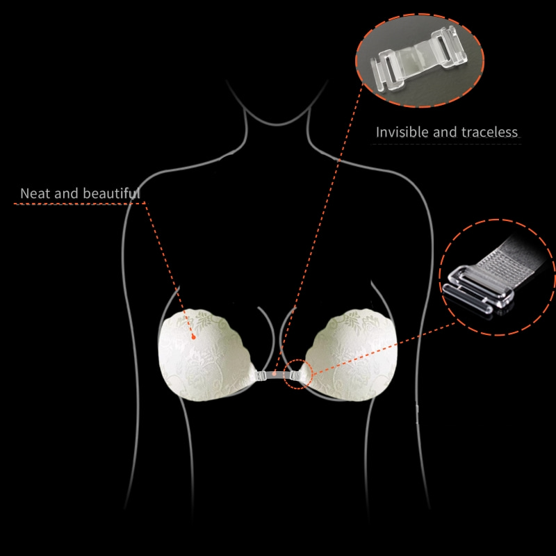 Lace Invisible Bra Backless St - Backless Bra Sticky recensie en prijs