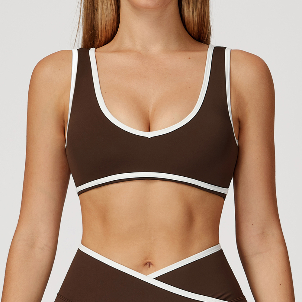 V-Neck Sports Bra Women Top Pu - Plunge Bra Push Up recensie en prijs