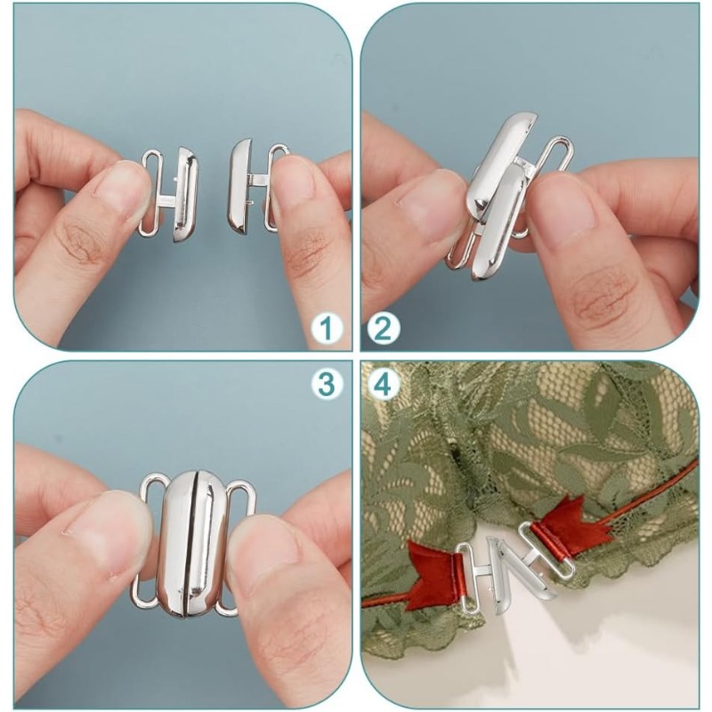 12 Sets 3 Colors Front Closing - Nursing Bra Clip recensie en prijs