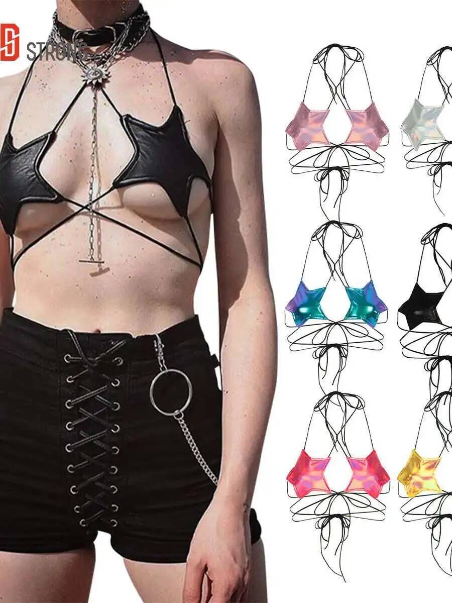 Women's Metallic Star Bra Top  - Lace Bralette Set recensie en prijs
