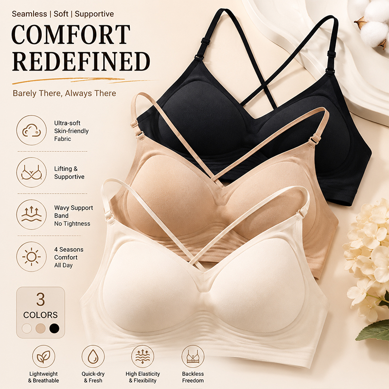 FINETOO Seamless Wave Support  - Sleep Bra Bralette recensie en prijs