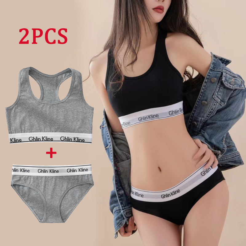 2PCS Ghlin Kline Underwear wit - Cotton Bra Everyday recensie en prijs