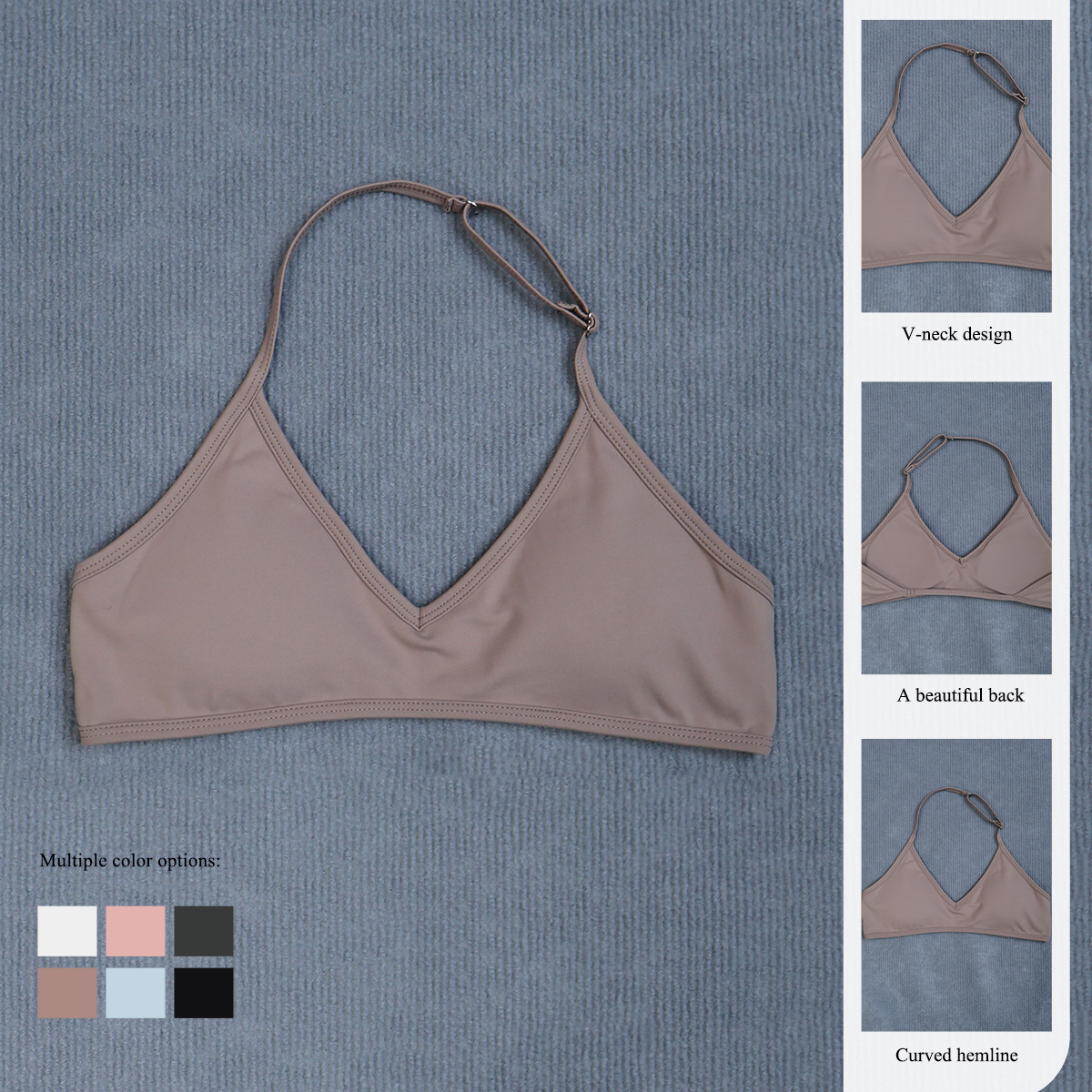 Women's Summer Halter Neck Pad - Sports Bra Racerback recensie en prijs