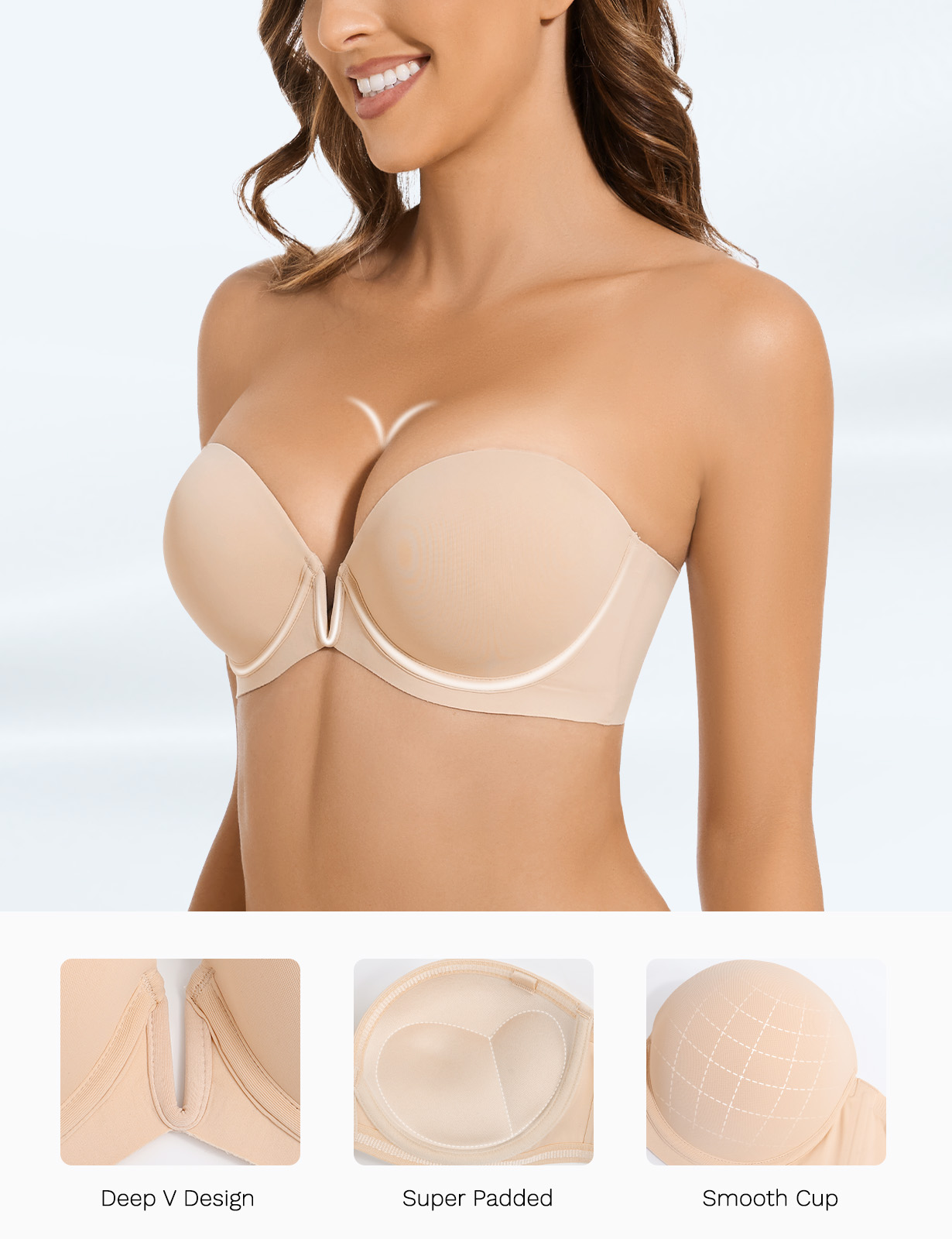 New Bra Push Up Underwire Ultr - Convertible Bra Multiway recensie en prijs