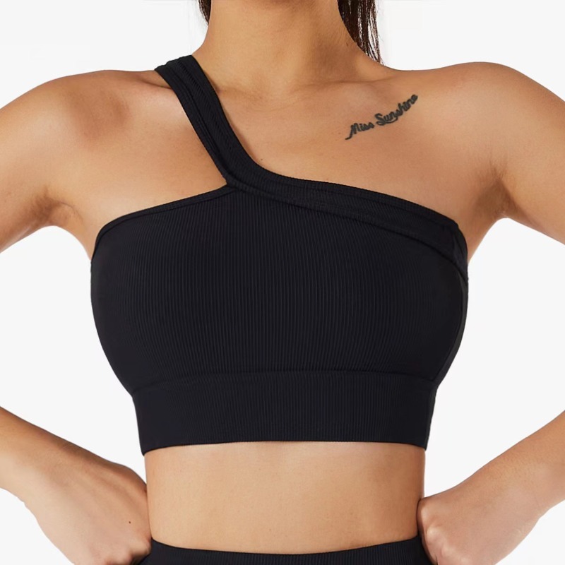 Women Single Shoulder Sexy Yog - T Shirt Bra Seamless recensie en prijs