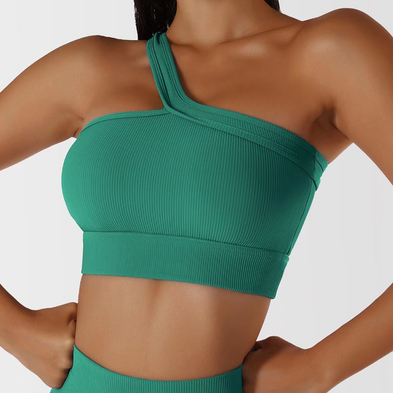 Women Single Shoulder Sexy Yog - T Shirt Bra Seamless recensie en prijs