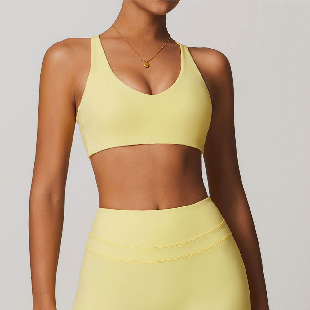 JUREN Sports Bra Women Fitness - Plunge Bra Push Up recensie en prijs
