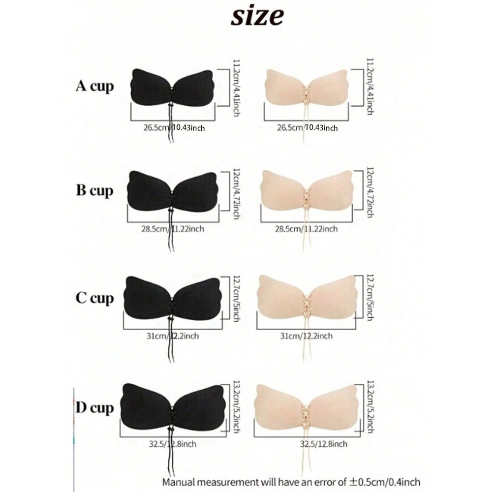 1/2pcs Wing-Shaped Adhesive Br - Push Up Bra Silicone recensie en prijs