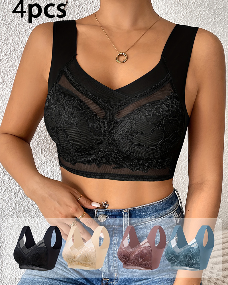 4Pcs Plus Size Women Seamless  - Minimizer Bra Women recensie en prijs
