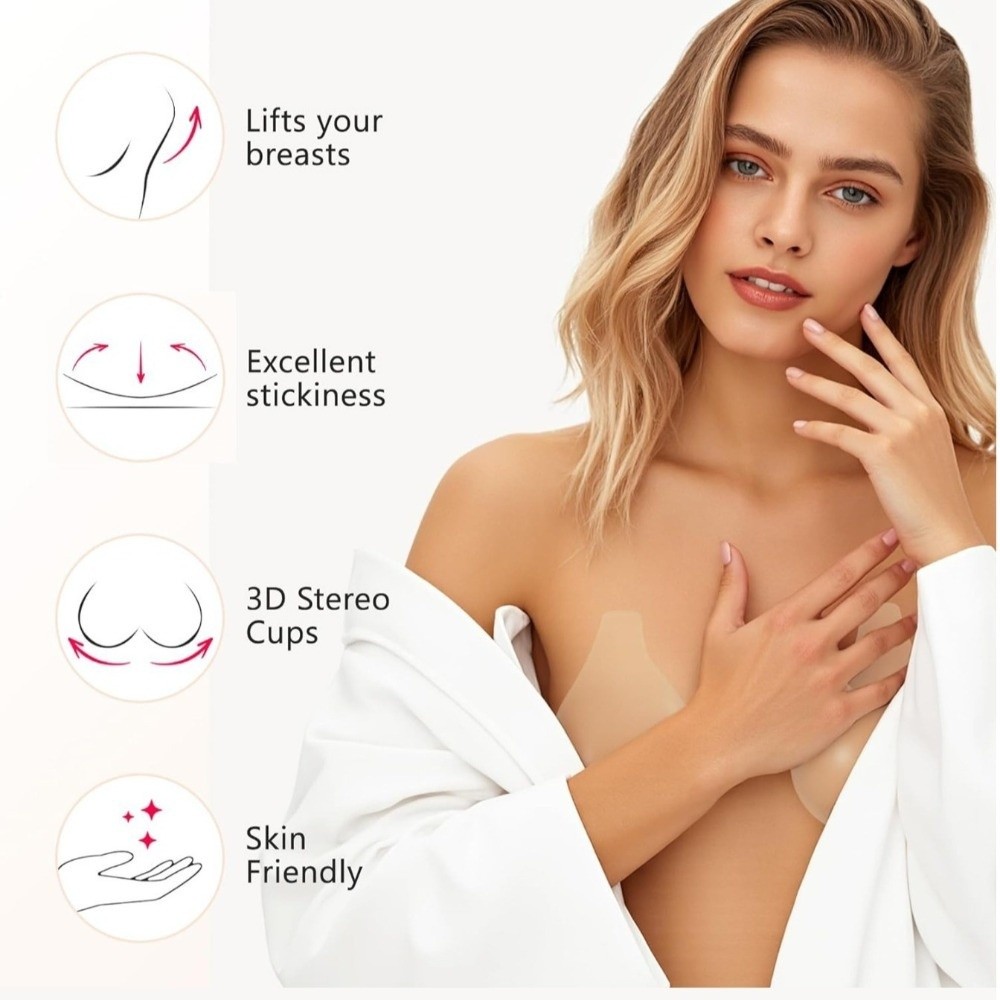 Seamless Silicone Nipple Cover - Push Up Bra Silicone recensie en prijs