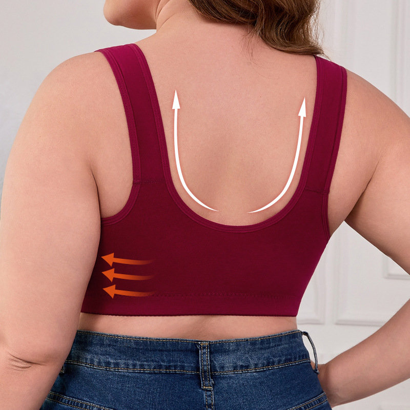 XL-7XL Plus Size Front Buckle  - Wirefree Bra Comfort recensie en prijs